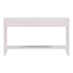 Console étroite avec rangement, table d'entrée minimaliste en bois avec 4 tiroirs et étagère inférieure pour couloir et entrée