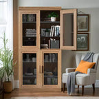 Bibliothèque avec rangement fermé