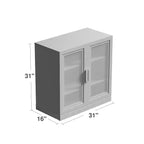 Bibliothèque avec rangement fermé