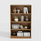 Armoire de rangement de bibliothèque en bois sans porte et armoire de bureau pour cuisine, chambre, entrée, salon, salle à manger, naturel