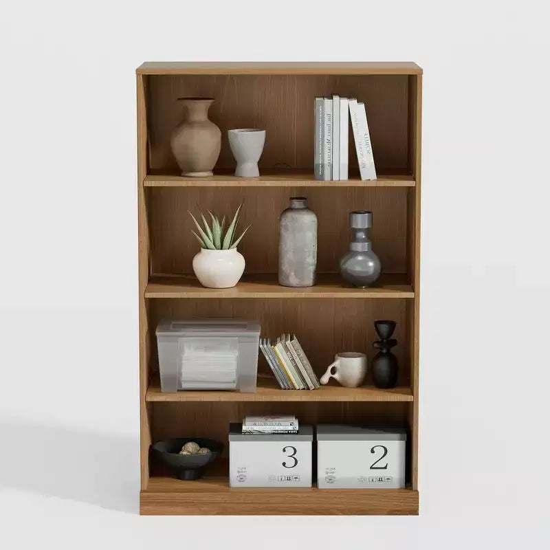 Doorless Wood Bookshelf Storage Cabinet Bookcase&Office Cabinet for Kitchen Bedroom Entryway Living Room Dinning Room Natural