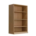 Armoire de rangement de bibliothèque en bois sans porte et armoire de bureau pour cuisine, chambre, entrée, salon, salle à manger, naturel