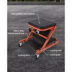 Siège roulant Z-Creeper, siège d'atelier pliant 2-en-1, 6 roulettes pivotantes, capacité de 150 kg