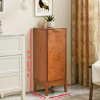 Meuble de rangement de salle de bain avec porte simple, compartiment ouvert et étagère réglable, meuble de rangement moderne pour salle de bain
