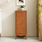 Meuble de rangement de salle de bain avec porte simple, compartiment ouvert et étagère réglable, meuble de rangement moderne pour salle de bain
