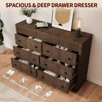 Commode avec façade cannelée en bois, commode moderne en chêne, meuble de rangement pour chambre, salon, couloir, entrée, chêne naturel