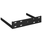 Étagère d'angle murale en MDF gris nid d'abeille, métal, taille moyenne
